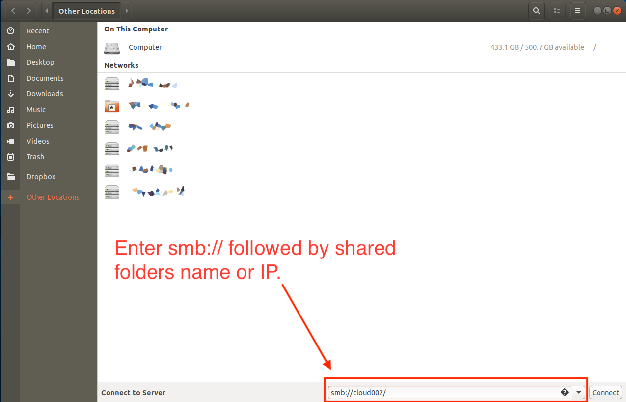 Ubuntu 2024 folder sharing