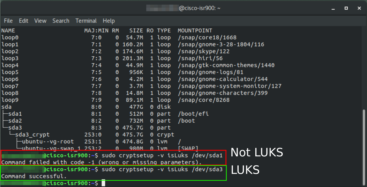 Luks linux смена пароля